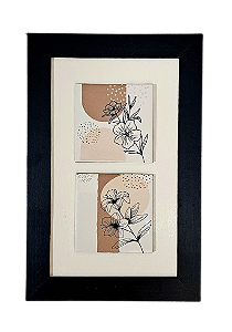 3002-133 Quadro de azulejo Decor - Floral Orgânico