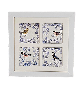 3004-030 Quadro de azulejo Decor - Pássaro Arabesco
