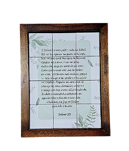 3093AM-175 Quadro de azulejo - Salmo 23 NV