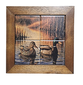 3094AP-153 Quadro de azulejo - Patos Lago