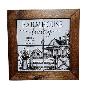 3094AP-147 Quadro de azulejo - Farm Living