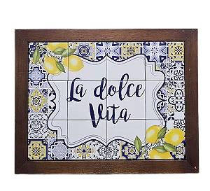 3093AM-157 Quadro de azulejo - La Dolce Vita