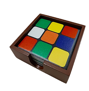 1800P-015 Suporte de copo Azulejo - Cubo mágico