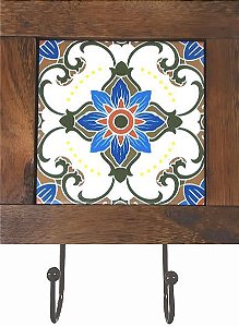 3011-002 Quadro cabideiro - Flor azul