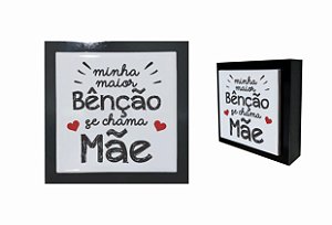 07-04-P014 Cubo Decor Preto - Mãe