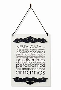 1758-005 Placa decor - Nesta casa