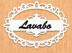 14-01-PL Placa Oval - Lavabo