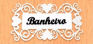 14-03-PBH Placa Coração - Banheiro