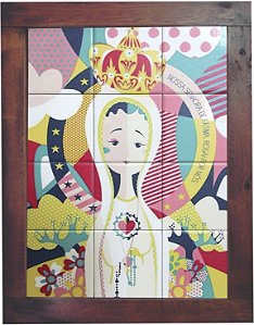 3093AM-032 Quadro de azulejo - Nossa Senhora de Fátima