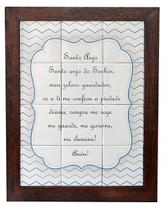 3093AM-055 Quadro de azulejo - Santo Anjo