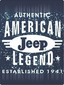 1261 Placa de Metal - Jeep América