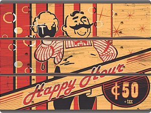 1319 Placa de Metal - Happy Hour