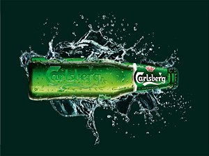 3620 Placa de Metal - Carlsberg garrafa