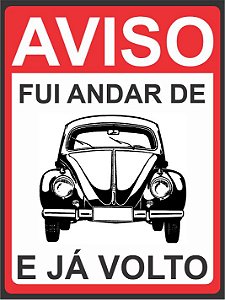 3638 Placa de Metal - Aviso