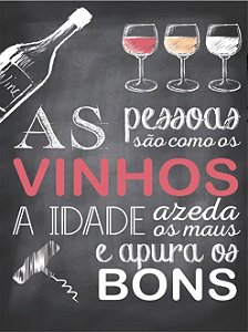 3663 Placa de Metal - Vinhos