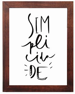 3093PG-048 Quadro Poster - Simplicidade