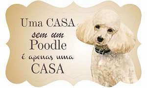 1712G-024 Placa MDF - Poodle