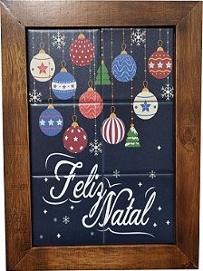 3093AM-072 Quadro de azulejo - Feliz Natal