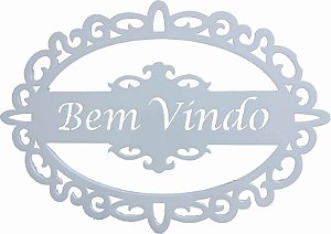 14-01-PBVV Placa Oval - Bem vindos