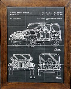 3093AM-084 Quadro de azulejo - Jeep