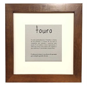 3001M-004 Quadro decor madeira- Touro