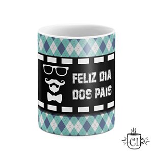 Caneca Personalizada Dia dos Pais - Mustache (Personalize com sua foto)