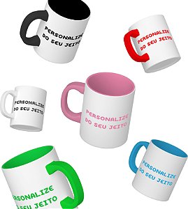 Personalize sua Caneca - Escolha sua Cor