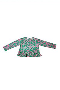 Blusa De Manga Longa Malha Blume Verde Bebe Menina Fábula