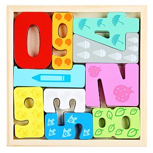 Quebra-cabeça 3D Madeira Números Brinquedo Educativo Montessori Infantil