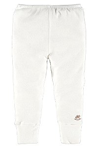 Calça Em Suedine Branco Especial Básica Bebe Menino Menina Up Baby