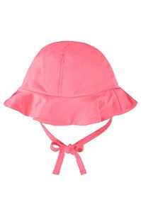 Chapéu Em Malha UV Moda Praia Rosa Bebe Menina Up Baby