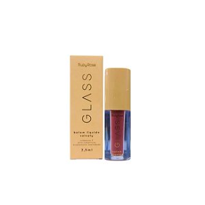 Batom Liquido Velvety Glass Cor BG03 Ruby Rose