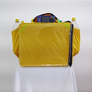 Mochila de Pizza Térmica 45L Bolsão Azul Royal- Acompanha Caixa de Isopor