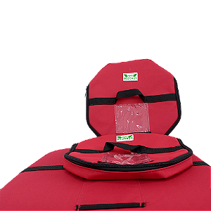 Bolachão Térmico Laminada Para Pizza De 35 Cm Vermelha
