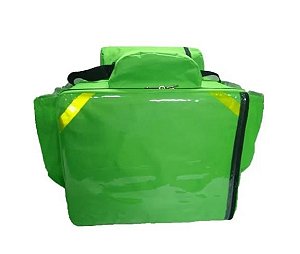 Mochila de Pizza Térmica 44L Verde Tipo Uber Para Entregas - Sem Caixa de Isopor