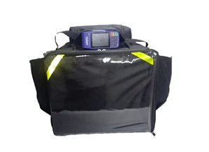 Mochila de Pizza Térmica 44L Preta Para Entregas - Sem Caixa de Isopor
