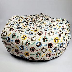 Puff Cama Caminha Para Cães, Gato, Mascote Em Corino - Tam G
