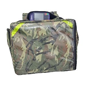 Mochila Beg Motoboy Com Caixa Laminada Pizzas Salgadas Camuflada