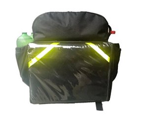 Mochila de Pizza Térmica 45L Bolsão Preta - Sem Caixa de Isopor
