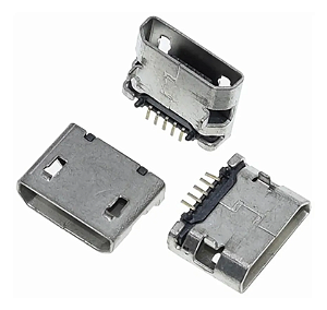 Conector Carga Micro Usb V8-5 Pinos / Cel. Tablet