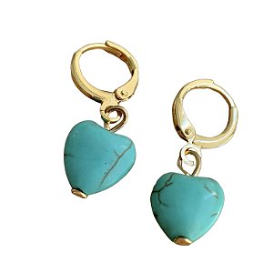 argolinha turquoise heart bambina