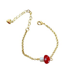 pulseira bambina cogumelo