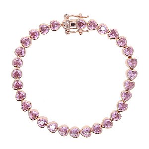 pulseira riviera cuore rosè