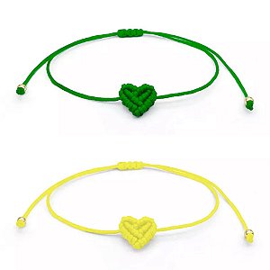duplinha de pulseiras LOVE BRASIL