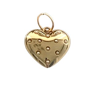 pingente Heart bolinhas