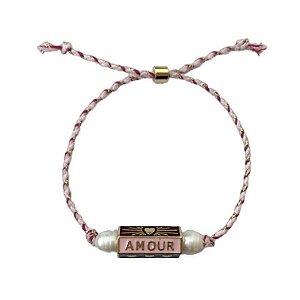 pulseira L’AMOUR rosinha