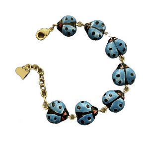 pulseira ladybug azul