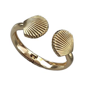 bracelete shell gold