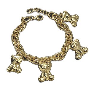pulseira bears gold