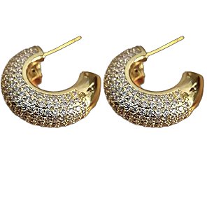 argola diamond gold
